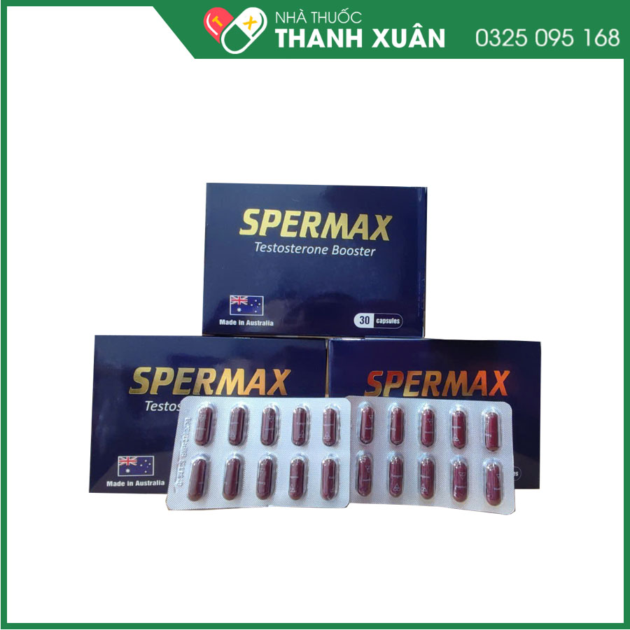 Spermax hỗ trợ tăng cường Testosterone, giảm Cholesterol, giúp tăng cường sinh lí ở nam giới